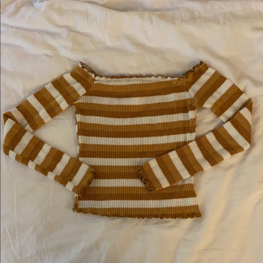 Vintage body-con long sleeve top